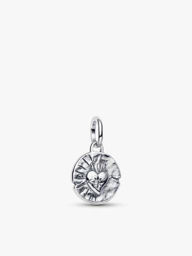 Heart Medallion Charm Necklace Set