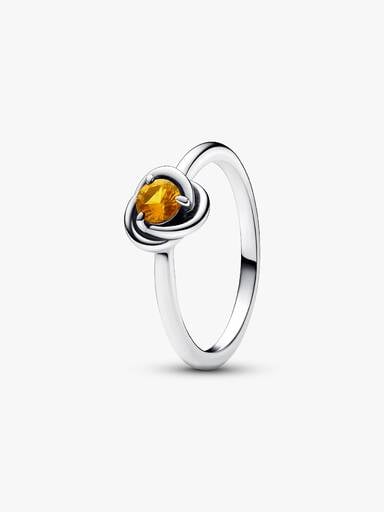 November Birthstone Eternity Circle Ring