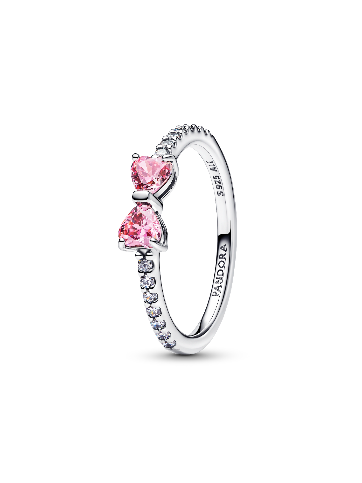 Sparkling Pink Bow Ring