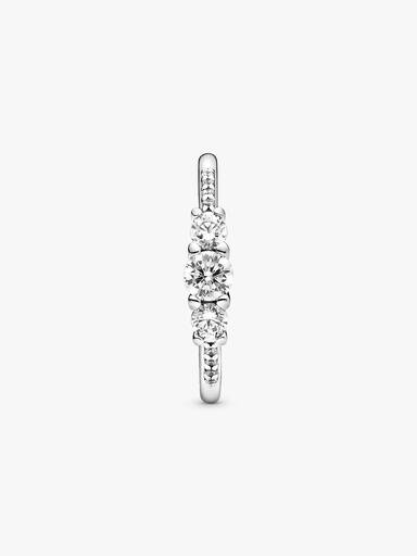 Clear Three-Stone Ring