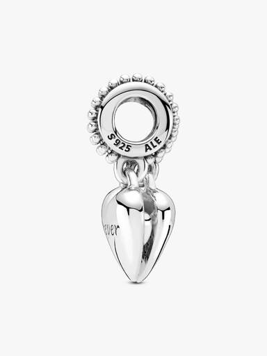 Aunt & Niece Split Heart Dangle Charm