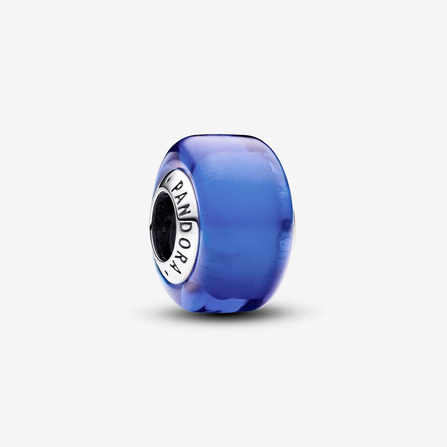 Blue Mini Murano Glass Charm image number 0
