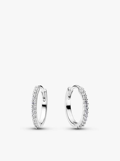 Sparkling Hoop Earrings Set