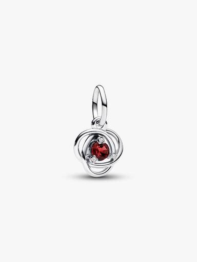 True Red Eternity Circle Dangle Charm