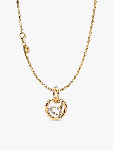 14K Gold Plated Capricorn Zodiac Necklace