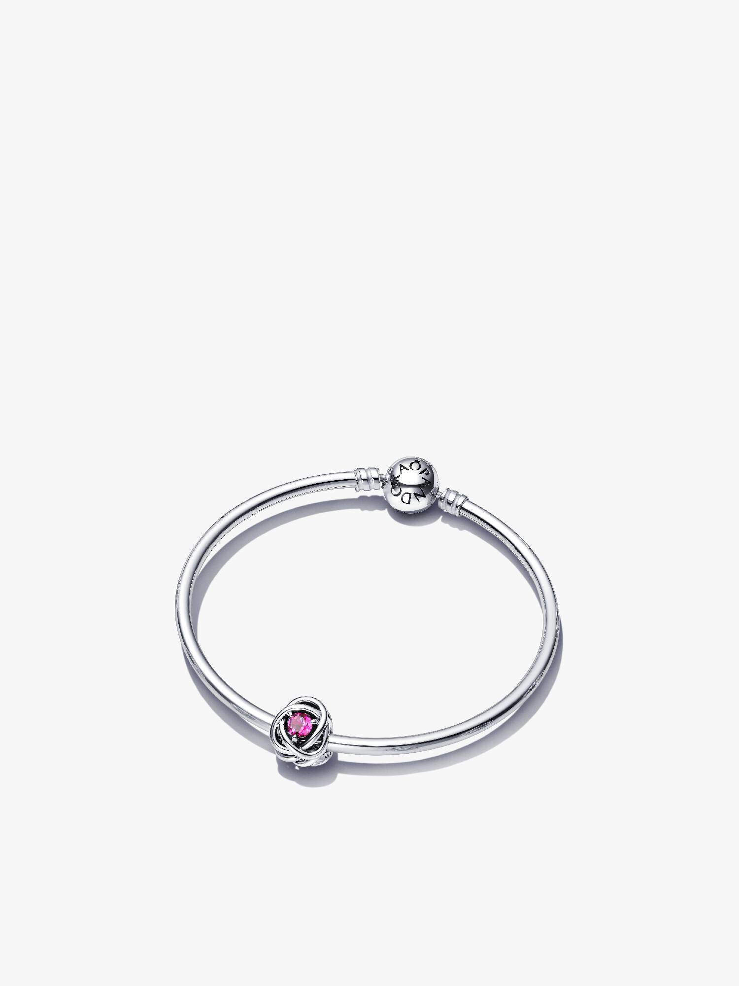 October Birthstone Eternity Circle Bangle Gift Set