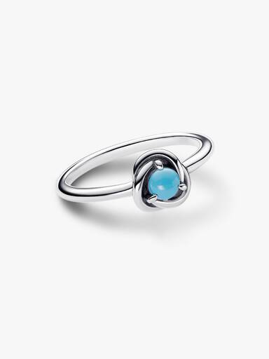 December Birthstone Eternity Circle Ring
