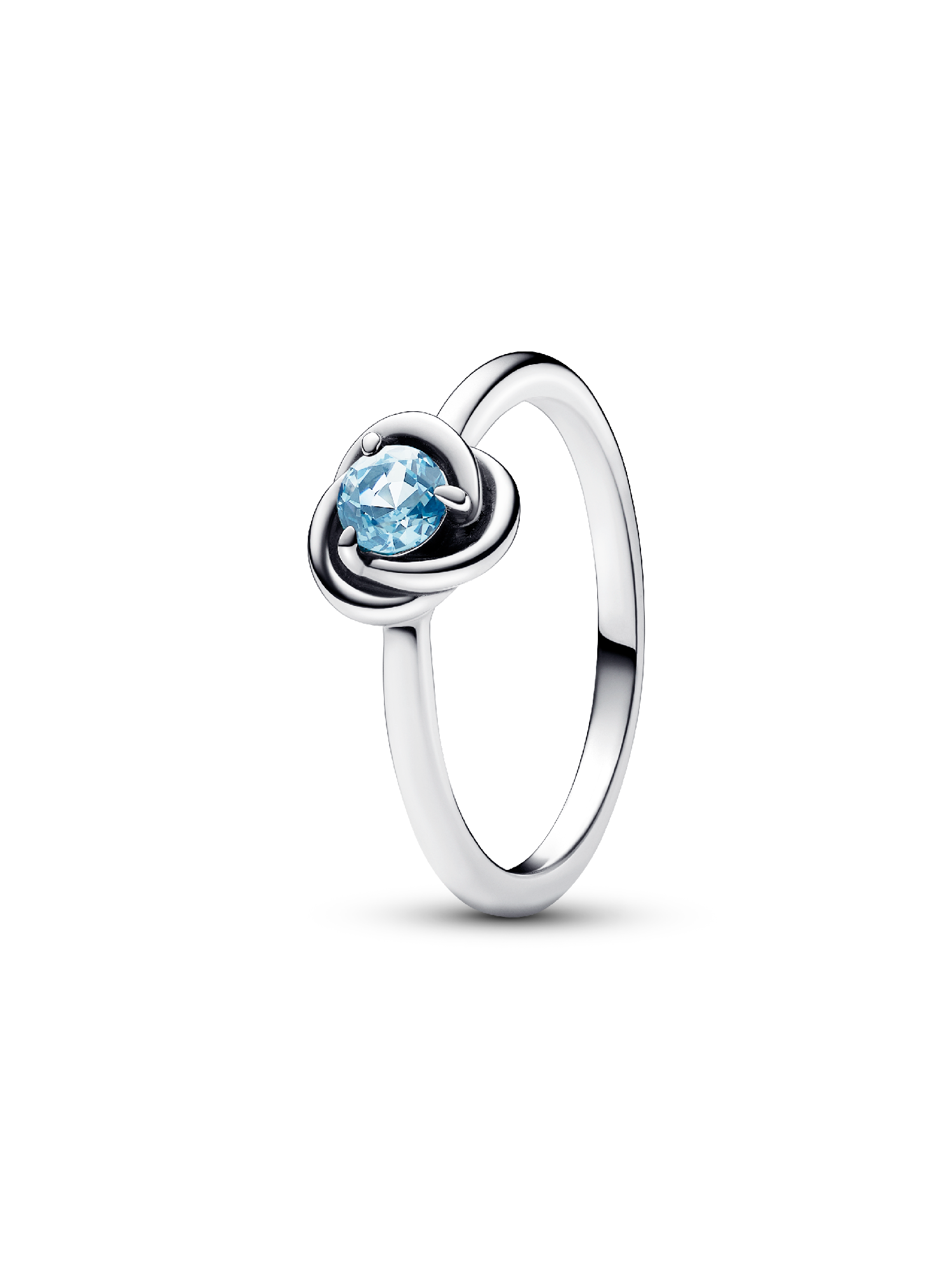 March Birthstone Eternity Circle Ring