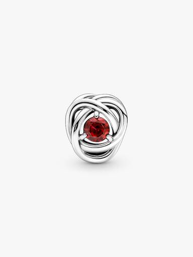 July Birthstone Eternity Circle Charm