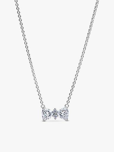 Sparkling Bow Necklace and Earrings Gift Set