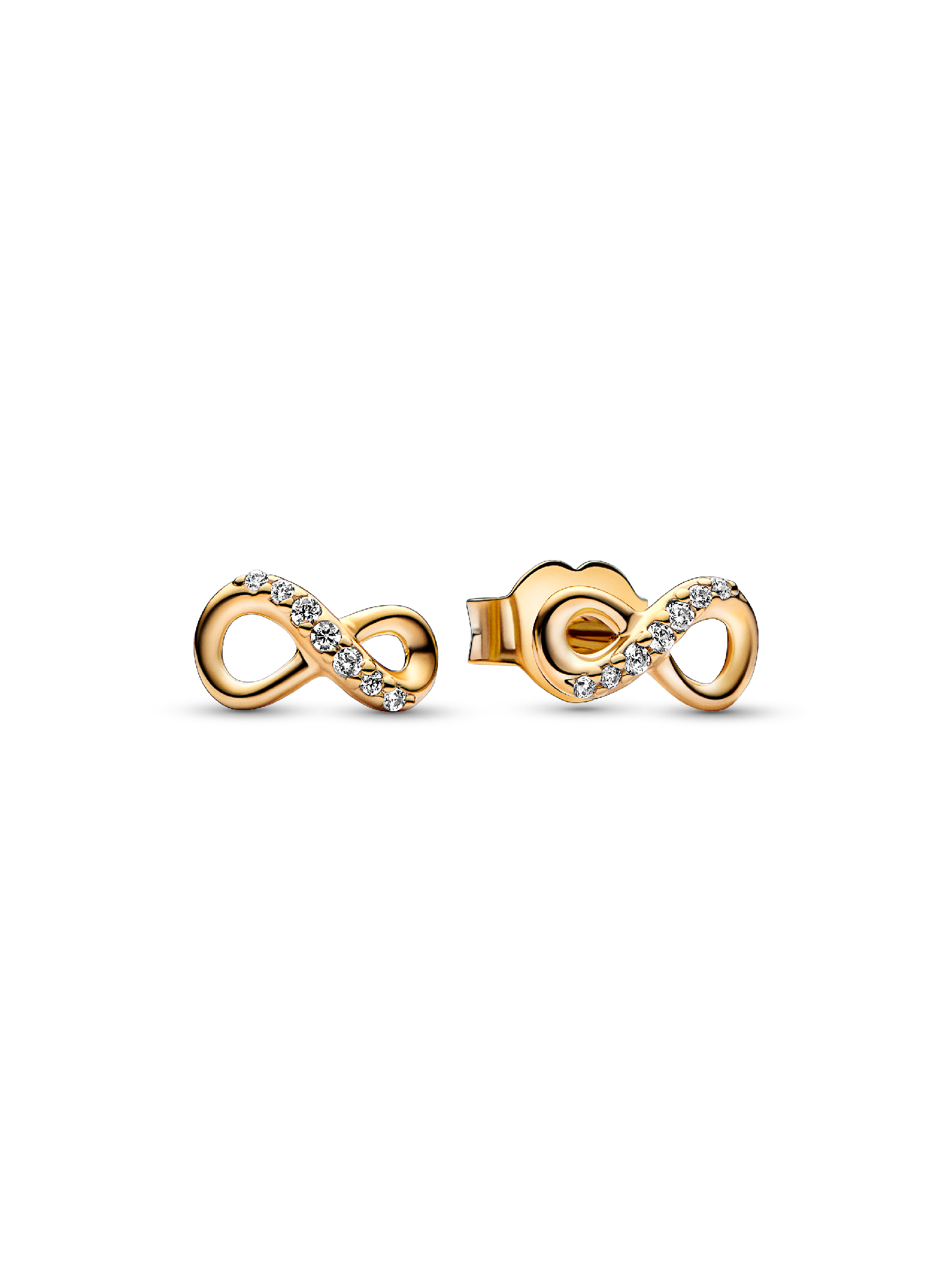 Sparkling Infinity Stud Earrings