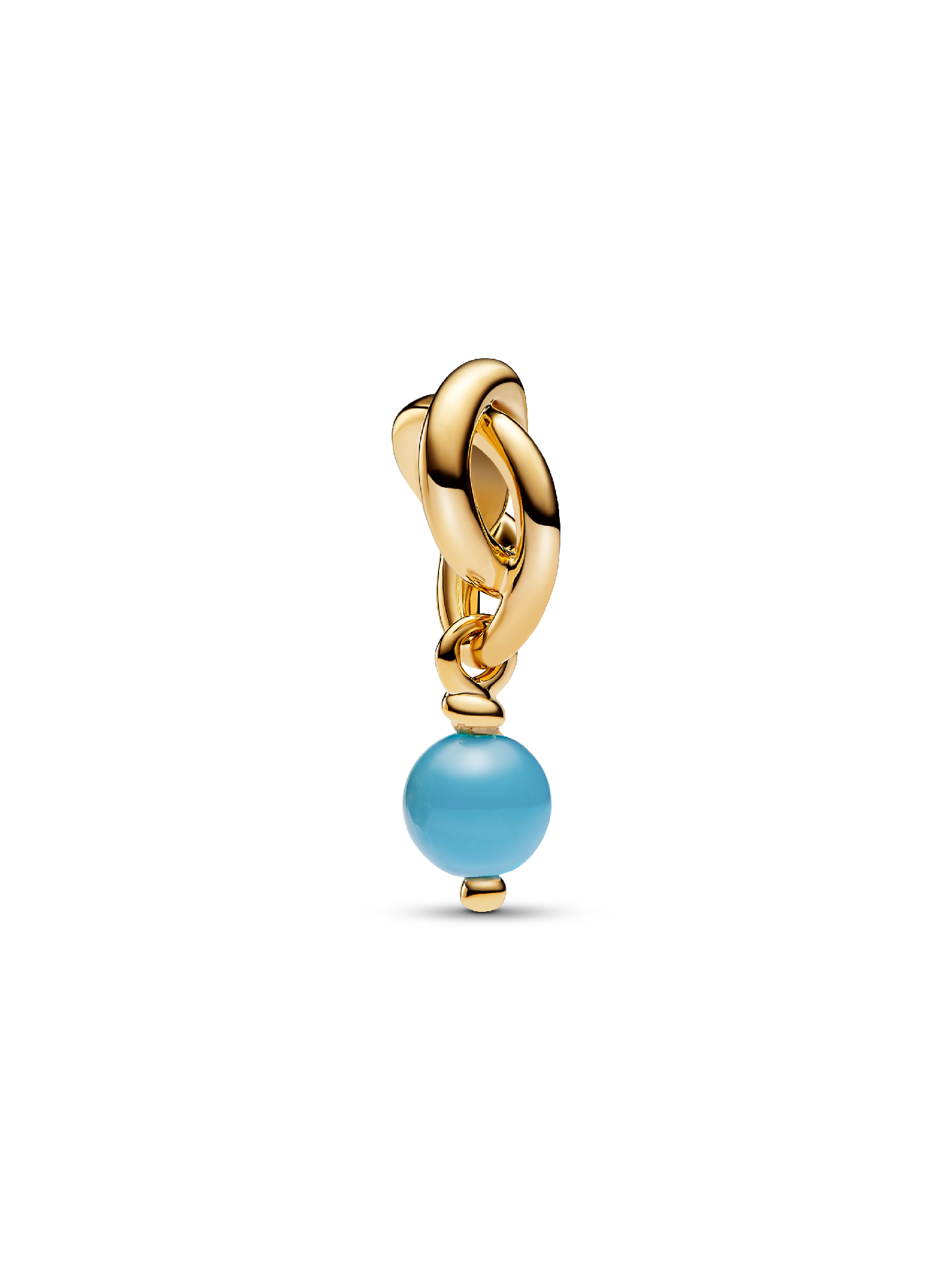 December Birthstone Eternity Circle Dangle Charm