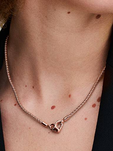 Pandora Moments Studded Chain Necklace