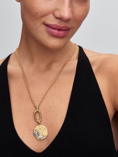 Scorpio Zodiac Oversized Medallion Charm