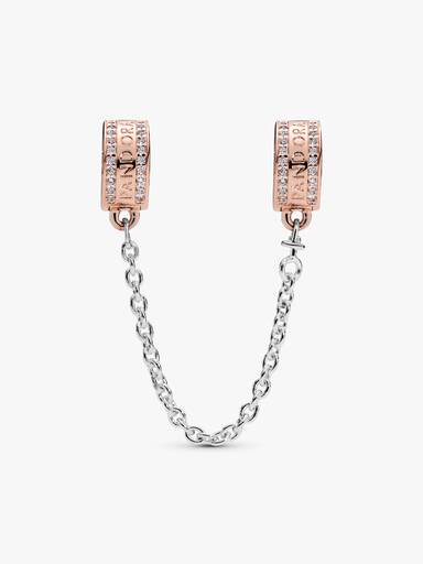 Pandora Logo Safety Chain Clip Charm